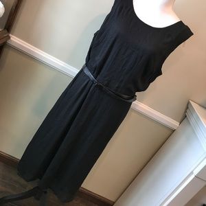 Avenue Black Long Dress with Belt 22